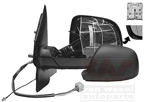 Ліве бічне дзеркало VAN Wezel 5790825 ціна, від 70.43 USD